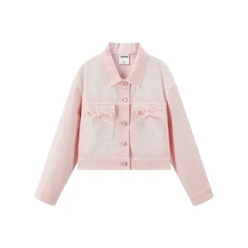 LEDIN Denim Jacket Women's Calygnia Pink