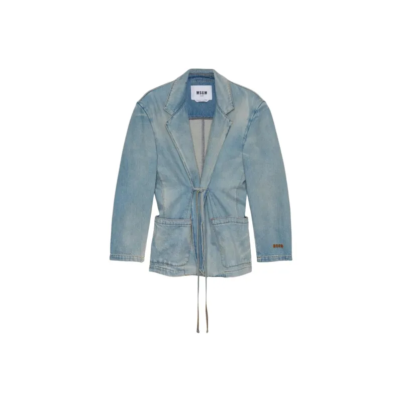 MSGM Cotton Denim Jacket-0