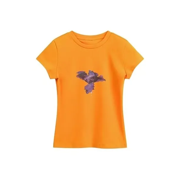 ABCMININ T Shirts Women's Orange-0