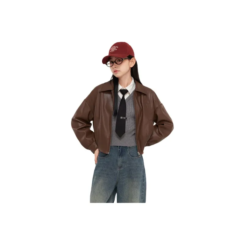 ZIHAN Leather Jackets Women's-0