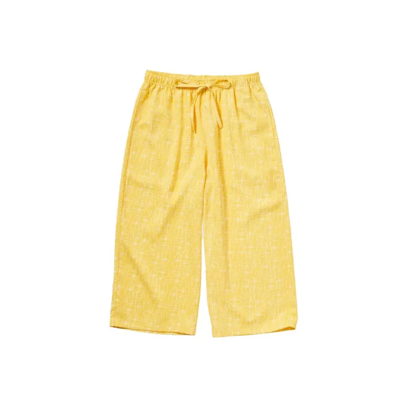 Miffy X UNIQLO Casual Pants Women's Bright Yellow-0