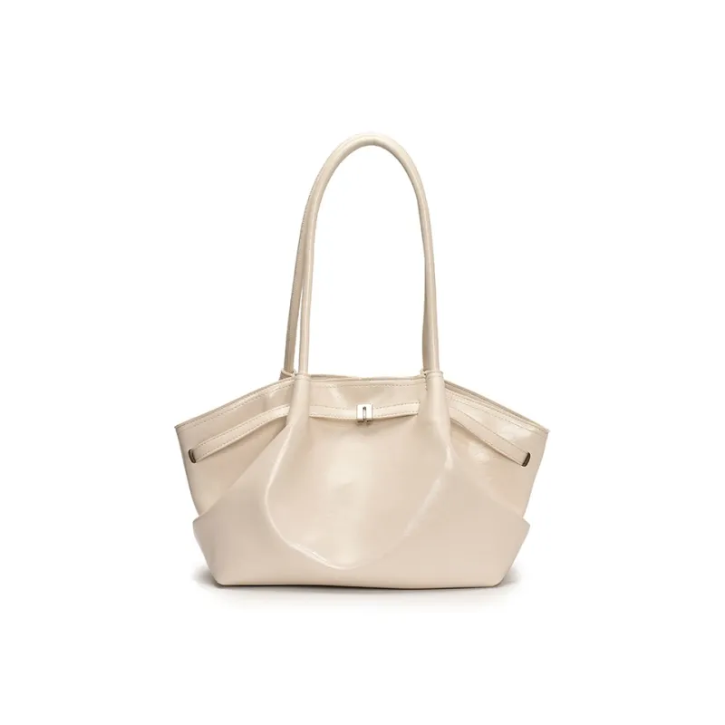 Single Warehouse PU Shoulder Bag Regular Women's Ivory/Black/Burgundy/Light Yellow/Light Blue-0