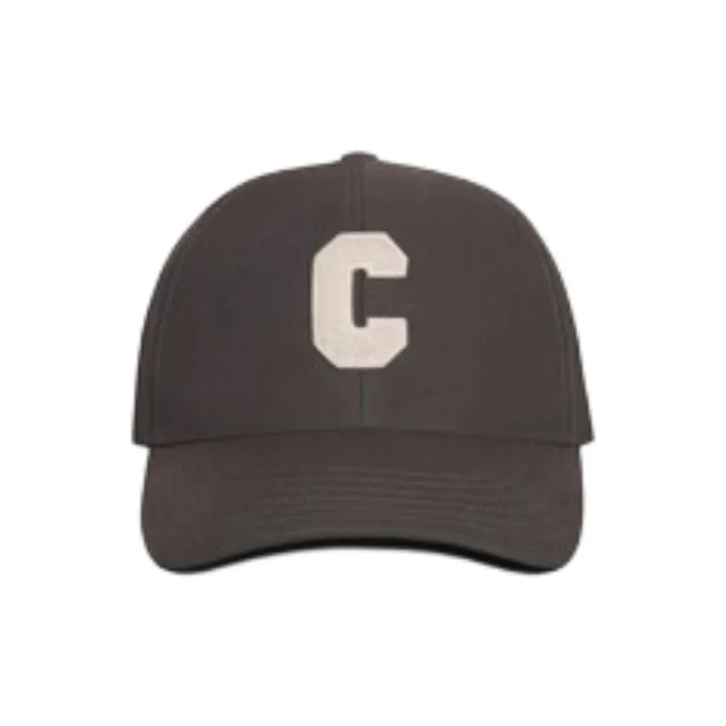 CELINE Cotton, Gabardine Baseball Caps Men's Gray-0