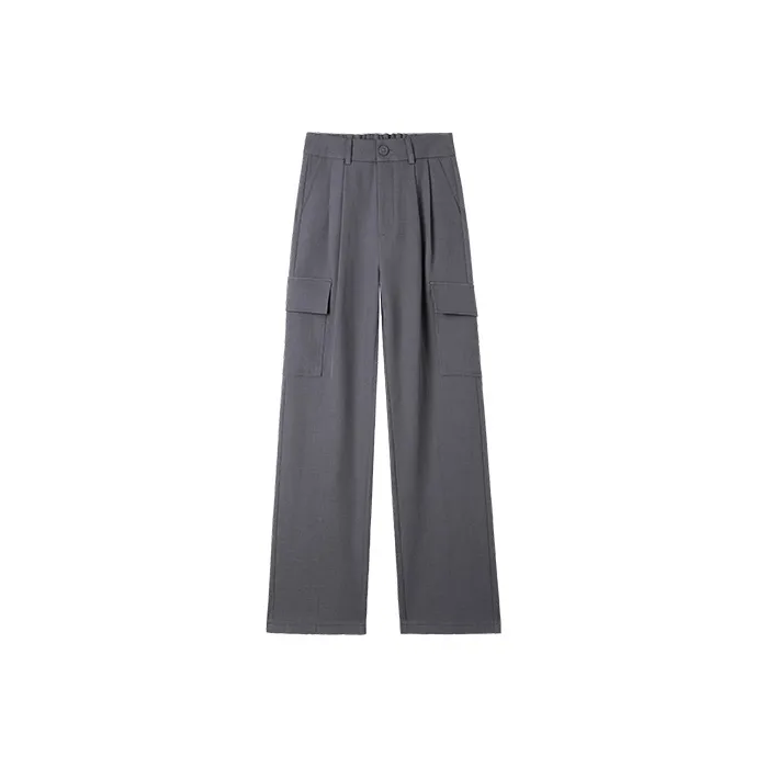 HIPPIEMISS Casual Pants Women's Gray-0