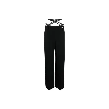 DION LEE V Wire Straight Leg Cut Out Trousers