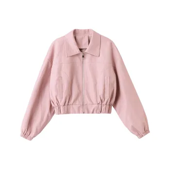 Yi Mengyuan Leather Jackets Coats Women's