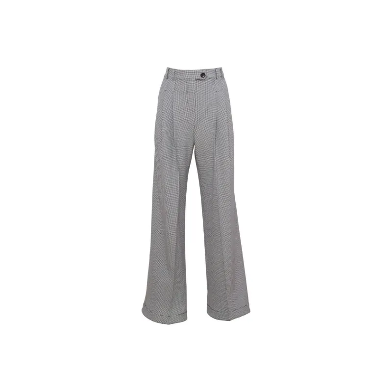 Fleur Du Mal Houndstooth pattern Trousers-0