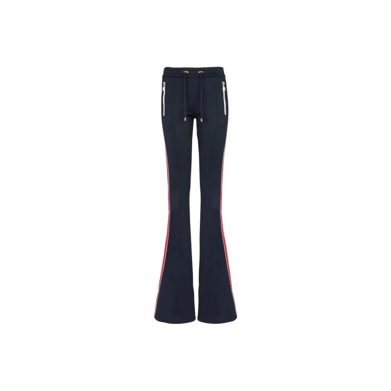 BALMAIN Flared Jersey Trousers-0