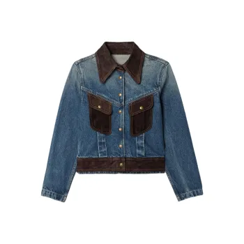 NILI LOTAN Brooklyn Denim Jacket