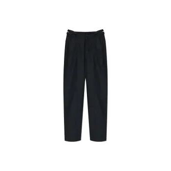 Lemaire Belted Soft Tailored Pants 'Anthracite/Grey'