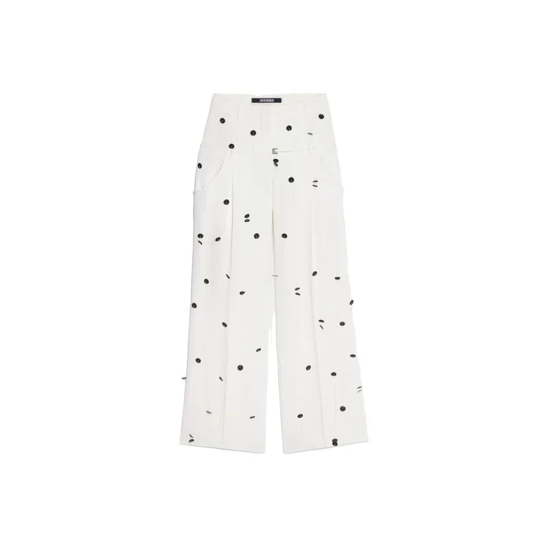 Jacquemus Polka Dots Detail Trousers-0