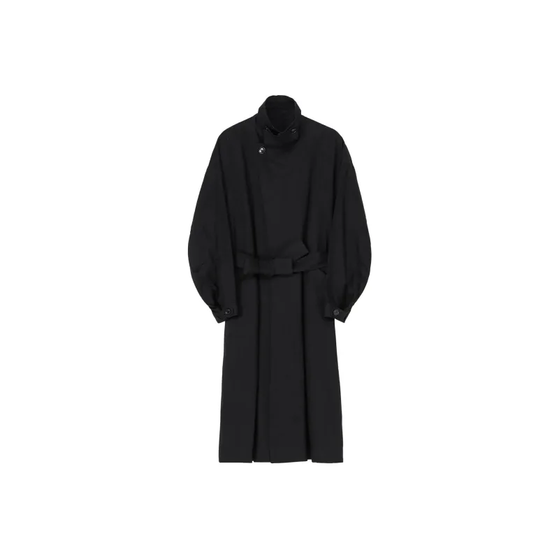 Yohji Yamamoto Trench Coat Women's Black-0