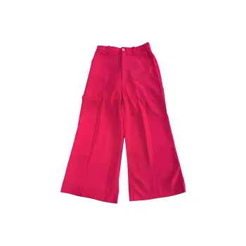 GUCCI High Rise Wide Leg Pants Pink