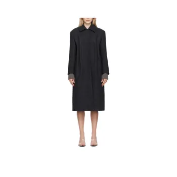 WE11DONE Trench Coat Women's Black