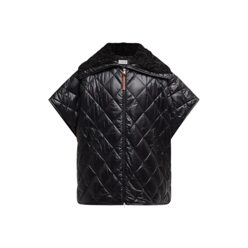Moncler Cape Moncler Teddy Neck Zip Up Padded Cape-0