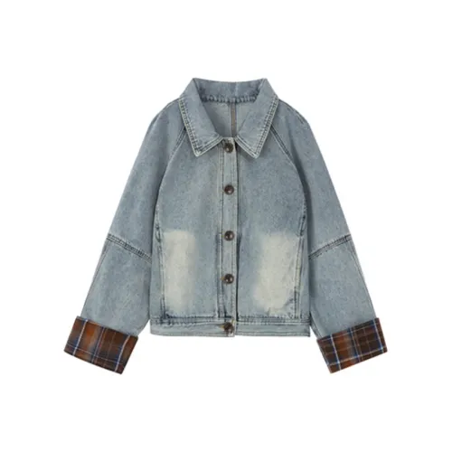 Icicofficial Coat Women's Denim Blue