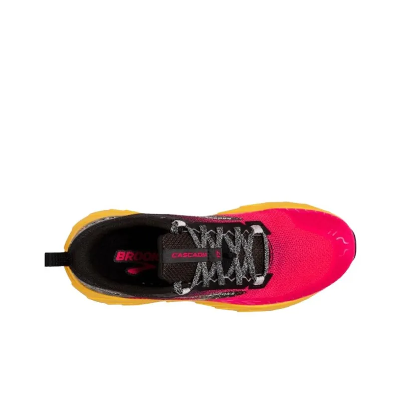 Brooks CASCADIA 17 Anti Slip Wear Resistant Low Top Running Shoes Women's Red-4