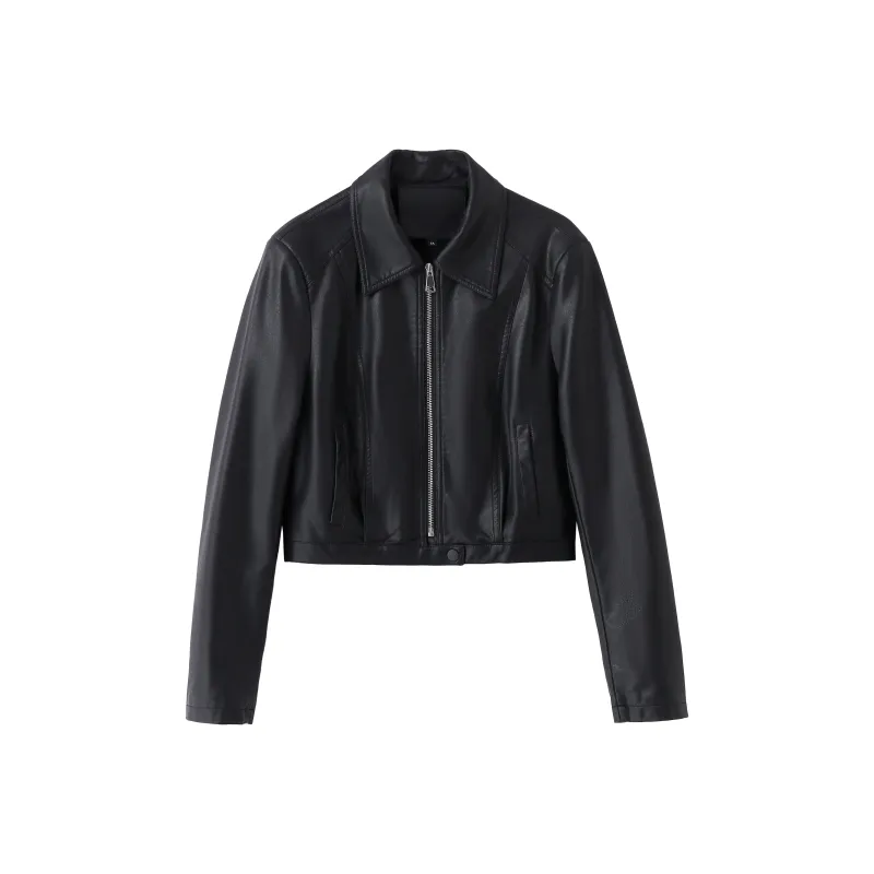 Yi Mengyuan Leather Jacket Women's-0