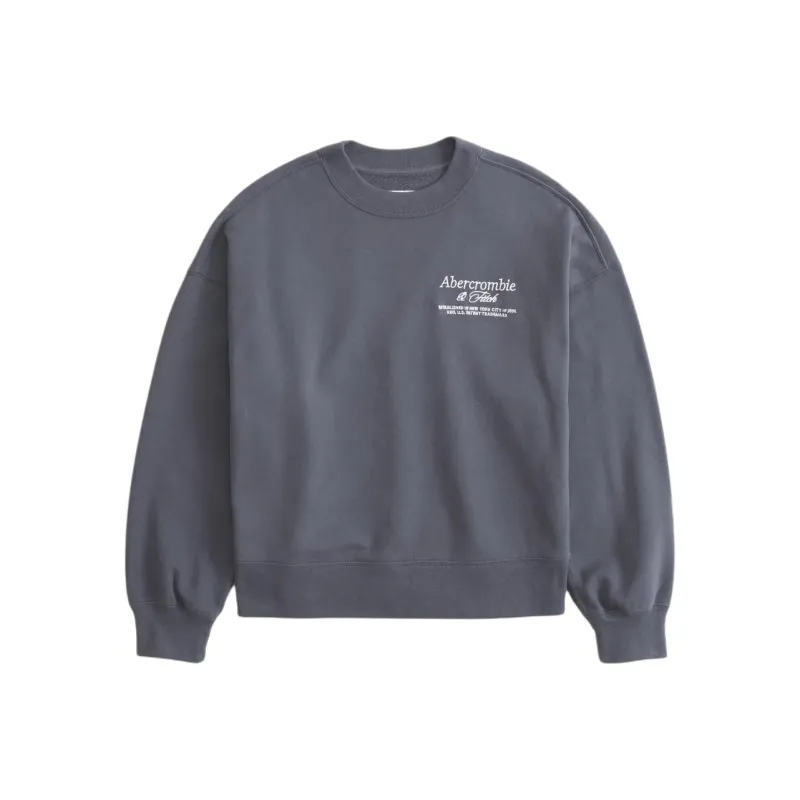 Abercrombie＆Fitch Sweatshirt Women's Navy Blue-0