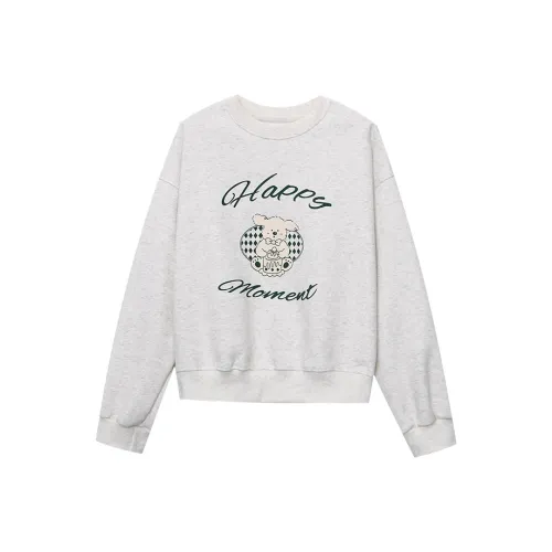 CHARM PICK Sweatshirt Women's Hemp White