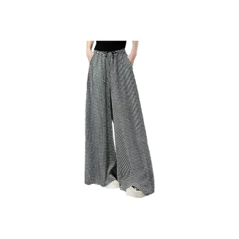 Cypress House Casual Pants Women's Black White Plaid