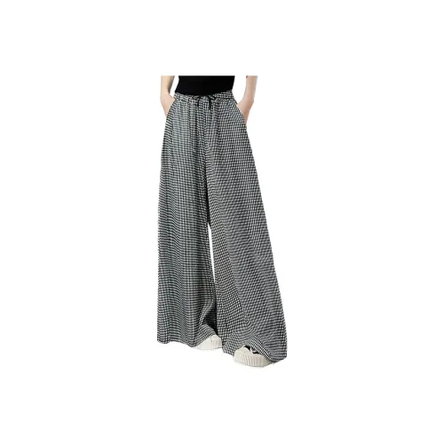 Cypress House Casual Pants Women's Black White Plaid