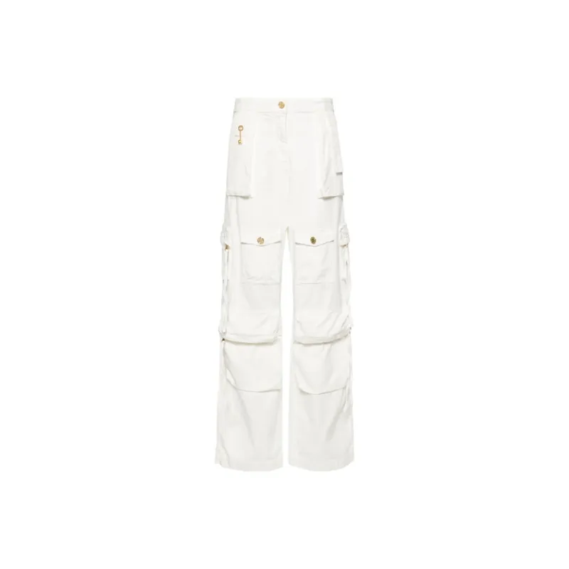 Elisabetta Franchi Logo Chain-Link Cargo Jeans-0