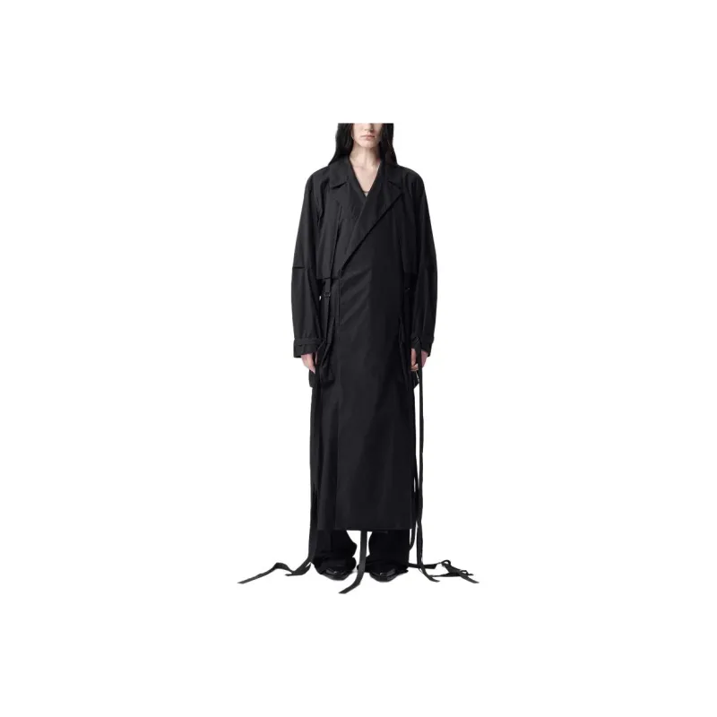 Ann Demeulemeester Ilda Long Trench Coat Trench Coat Women's Black-0