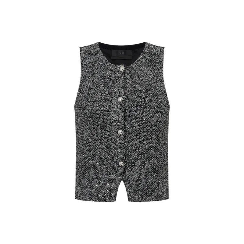 MO&CO Vests Women's Black-0