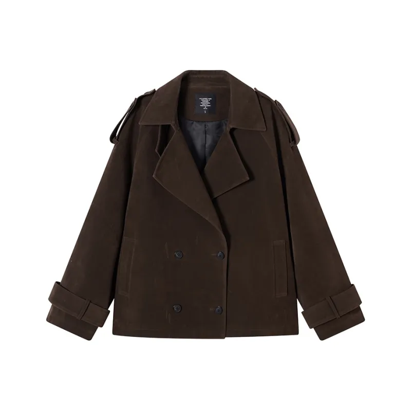 Ouyang Trench Coat Women's Chocolate Brown-0