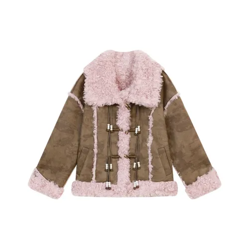 ELF SACK Coats Women's Tom And Jerry Coffee