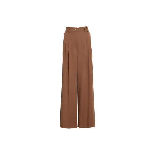 LIZZY Elastic Waistband Casual Pants Women's Caramel