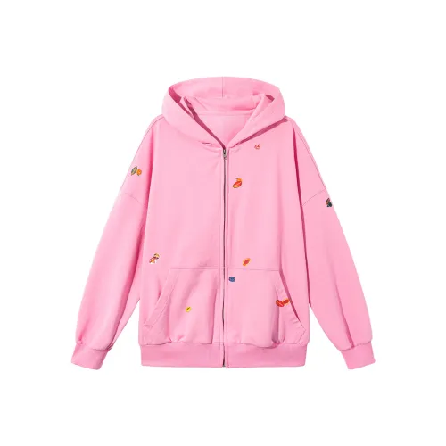 Ouyang Sweatshirt Jacket Women's Cool Rose Pink