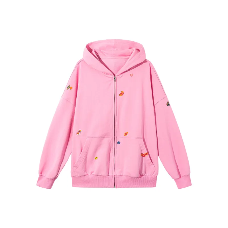 Ouyang Sweatshirt Jacket Women's Cool Rose Pink-0