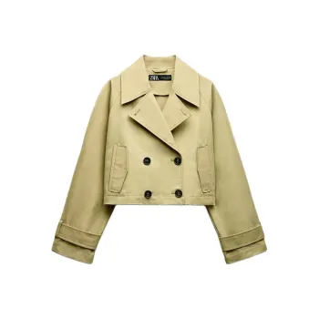 ZARA Trench Coat Women's Light Camel