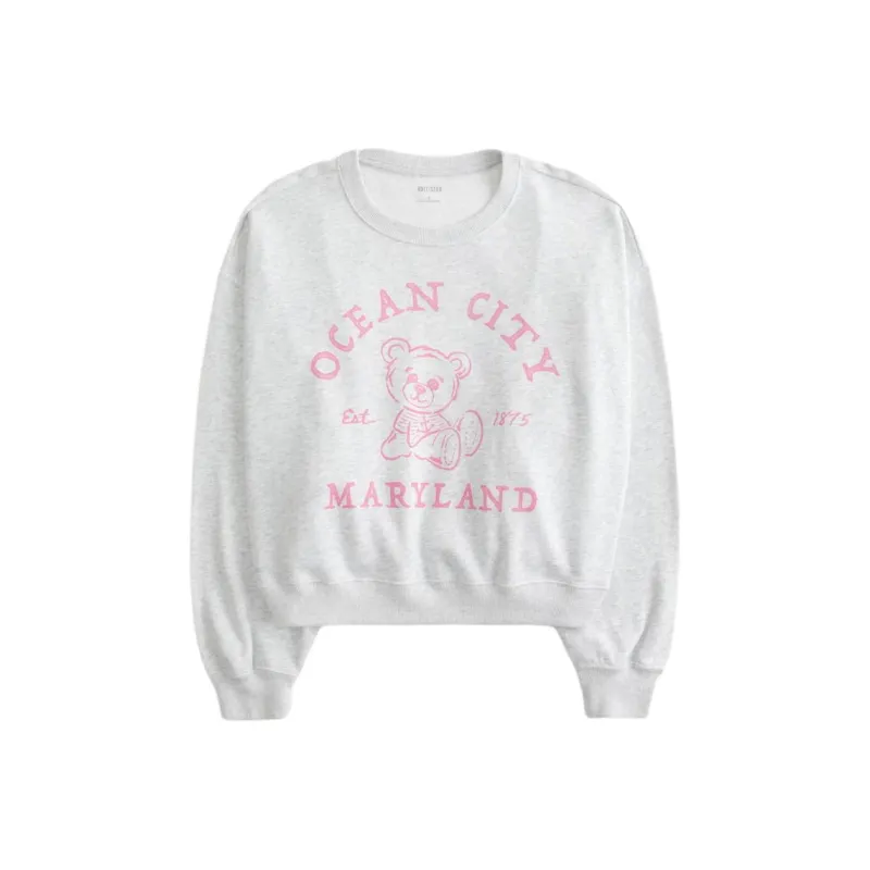 Hollister Sweatshirt Women's Light Heather Gray-0