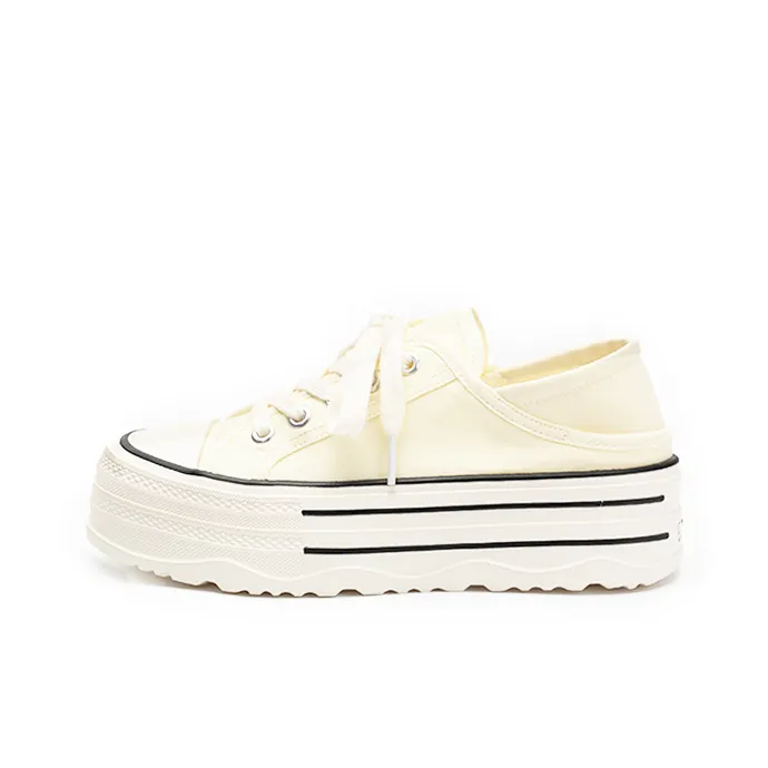 Zun'er Height Increasing Quick Dry Low Top Canvas Shoes Women's-5