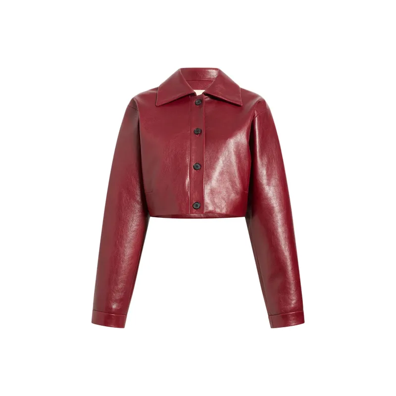 KHAITE Sue Jacket 'Oxblood'-0