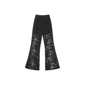 Self-portrait Casual Pants Women's Black