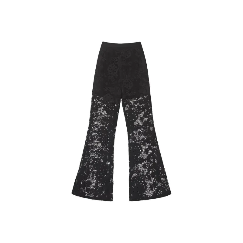 Self-portrait Casual Pants Women's Black-0