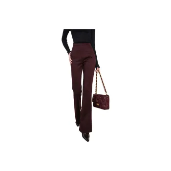 Late White Casual Pants Women's Ancora Red