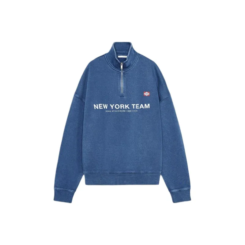 ZARA Sweatshirts Women's Blue-0