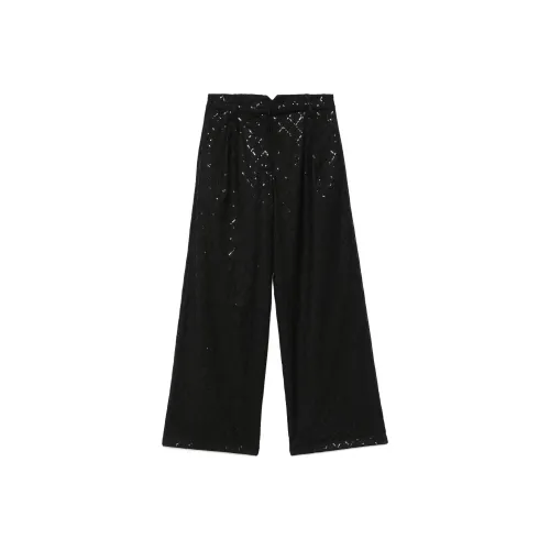 Rotate Sequinned Wide leg Trousers