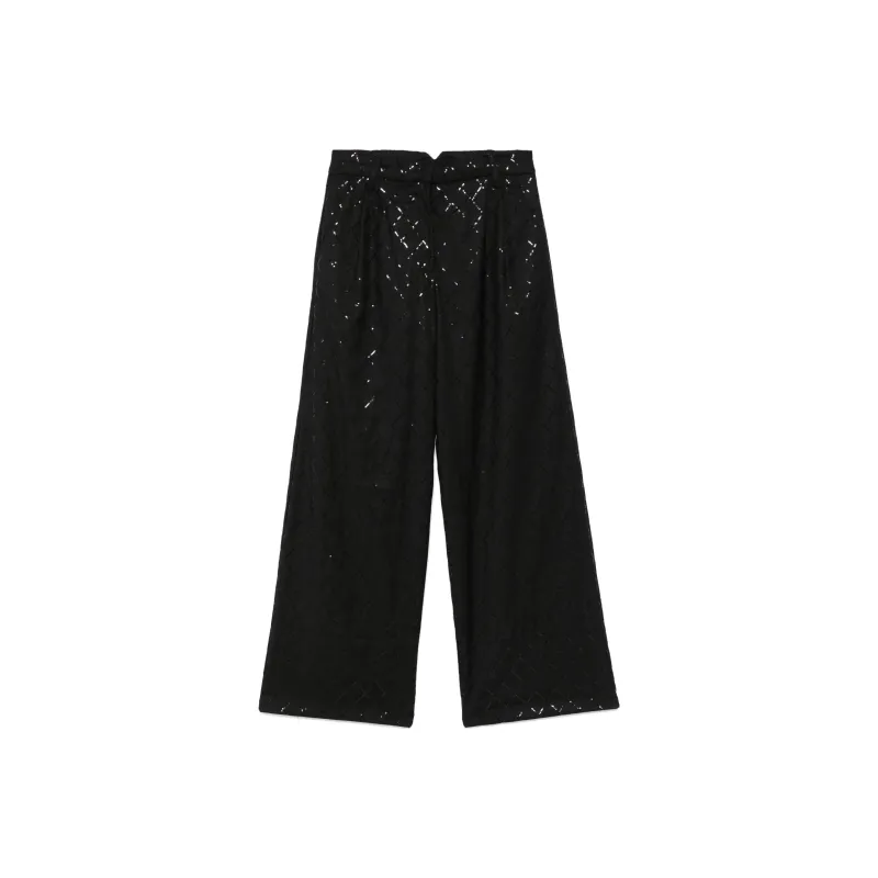 Rotate Birger Christensen Sequinned Wide leg Trousers-0