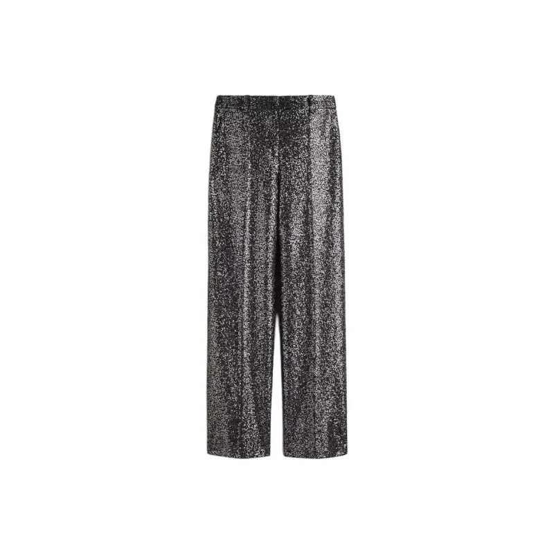 H&M Casual Pants Women's Black/Sequins-0