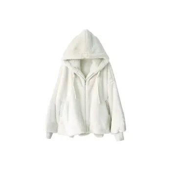 KKX Velvet feel Coat Women's White