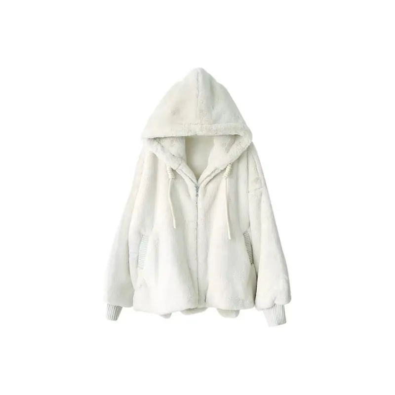 KKX Velvet feel Coat Women's White-0