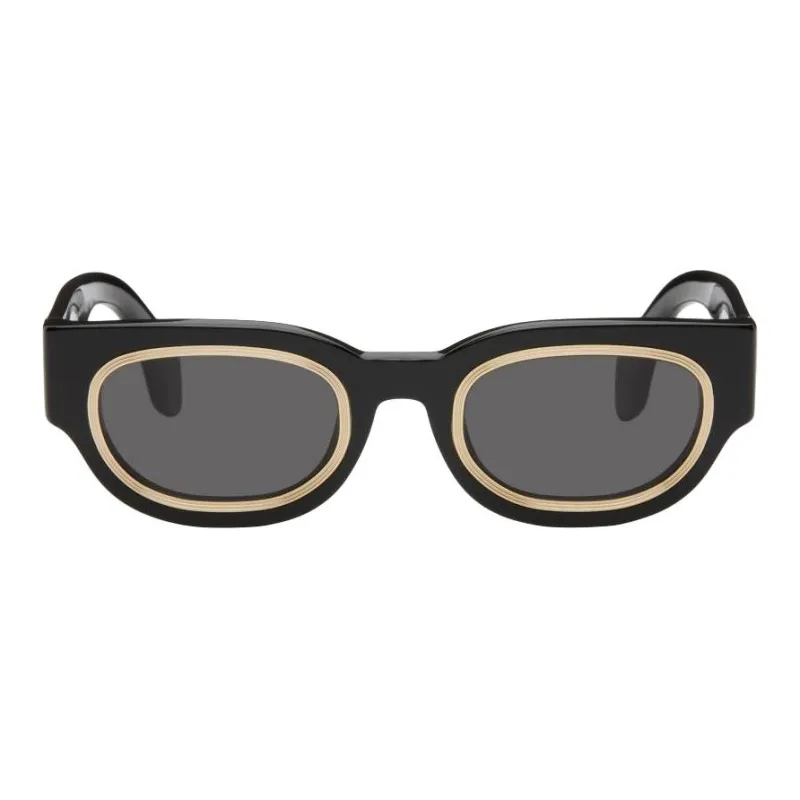 PALM ANGELS Acetate Rectangular Sunglasses Women's Black-0