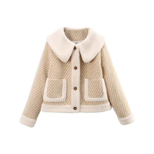 A Paradise For Awakening Coats Women's Apricot