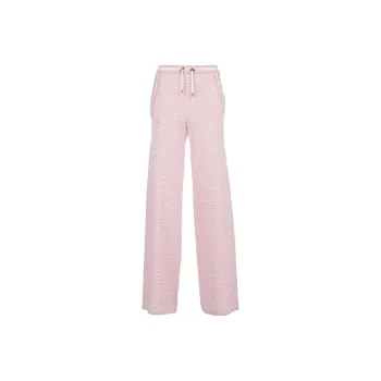 BALMAIN Drawstring Palazzo Trousers 'Pink'